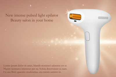 現(xiàn)代脫毛美學(xué) 矢量扁平風(fēng)格的強(qiáng)脈沖脫毛工具圖標(biāo)設(shè)計(jì)集